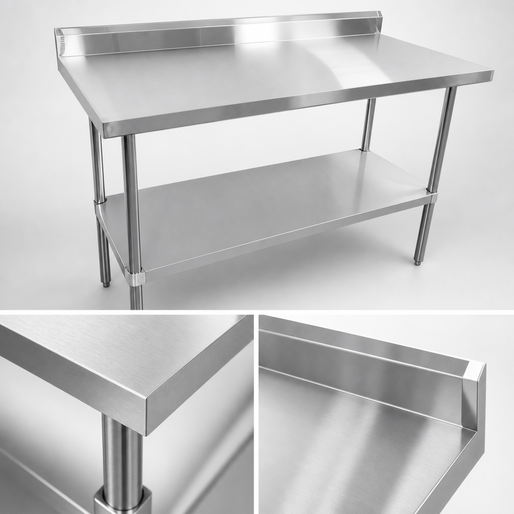 16 Gauge 304 Stainless Steel Top
