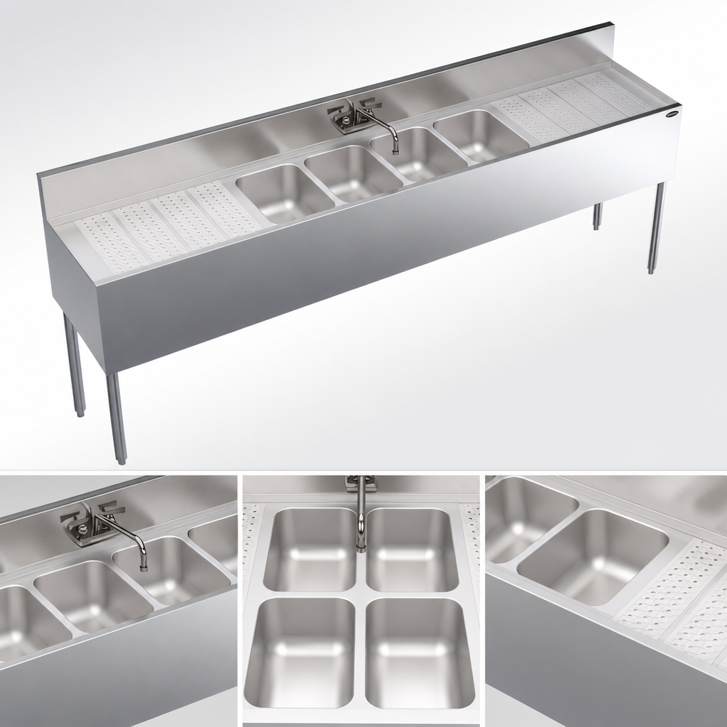 Four Sink Compartments
