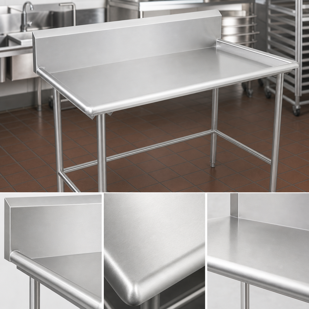 16-Gauge Stainless Steel Top