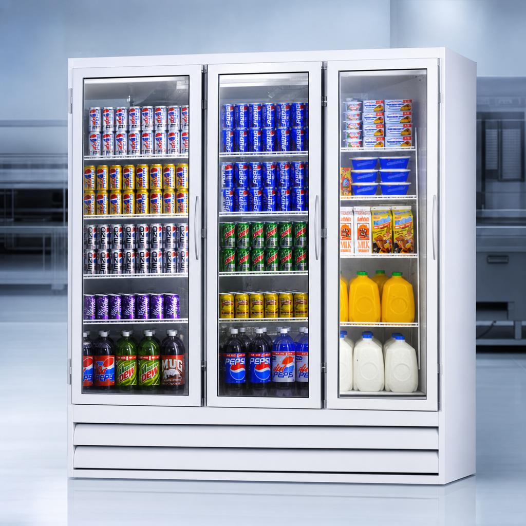 Three-Section Display Cabinet