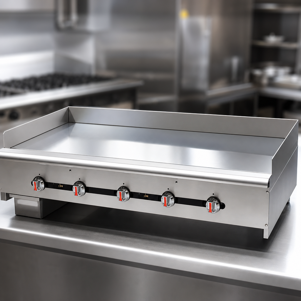 Chrome-Plated Cooking Surface
