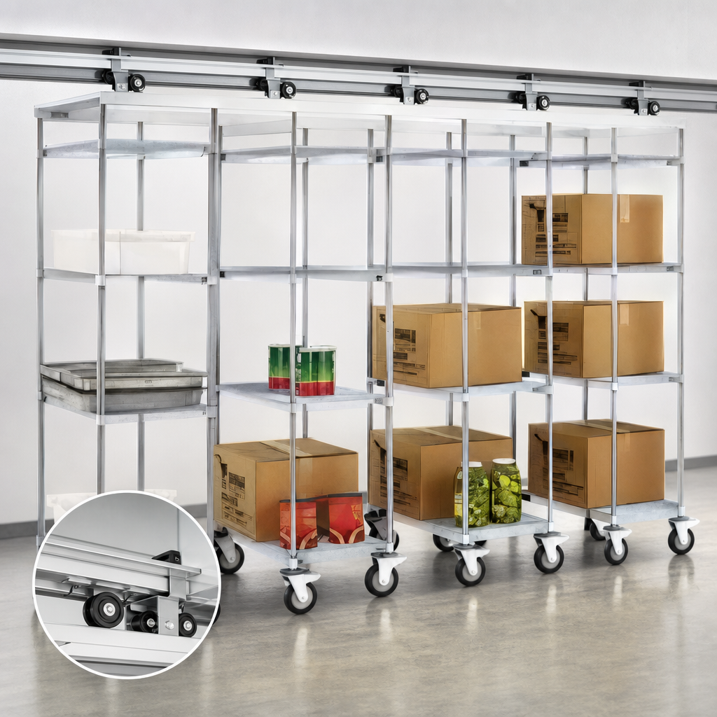 Overhead Track Storage System
