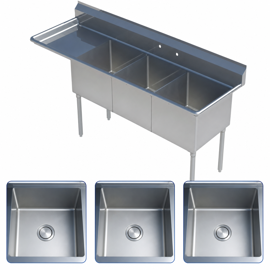Three Compartment Basin
