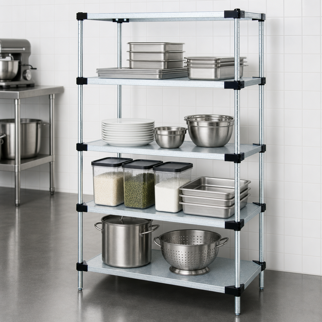 Four Solid Shelves