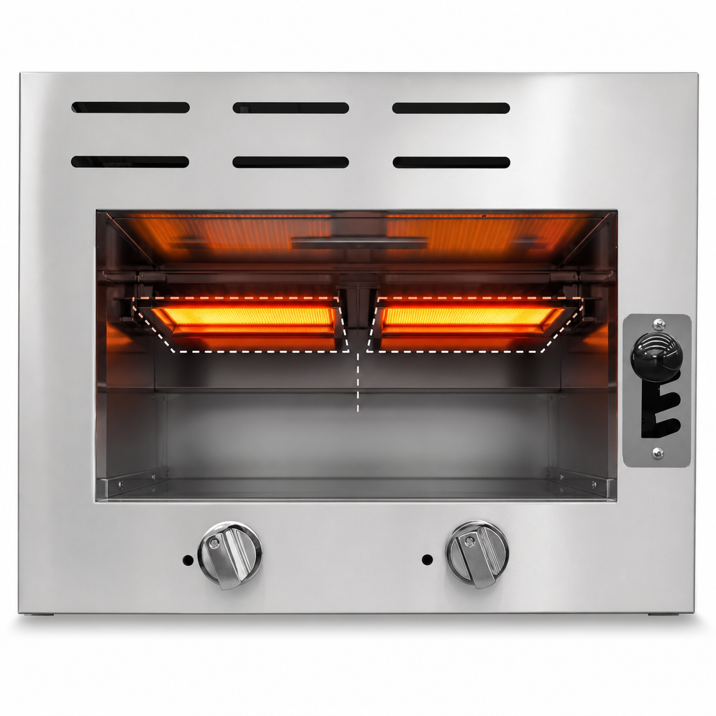 Two Infrared Burners