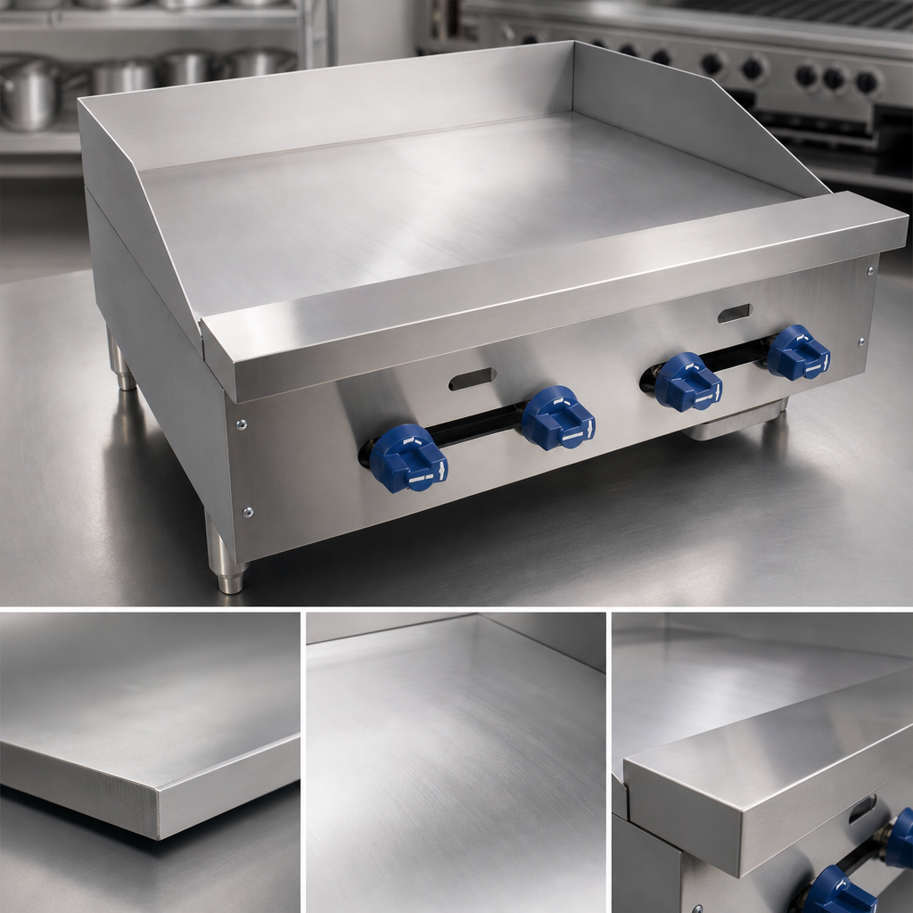 Polished Steel Griddle Plate