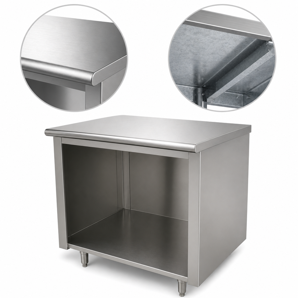 16-Gauge 304 Stainless Steel Top