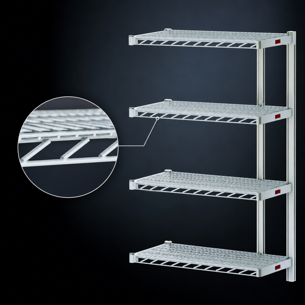 Patented QuadTruss Shelves