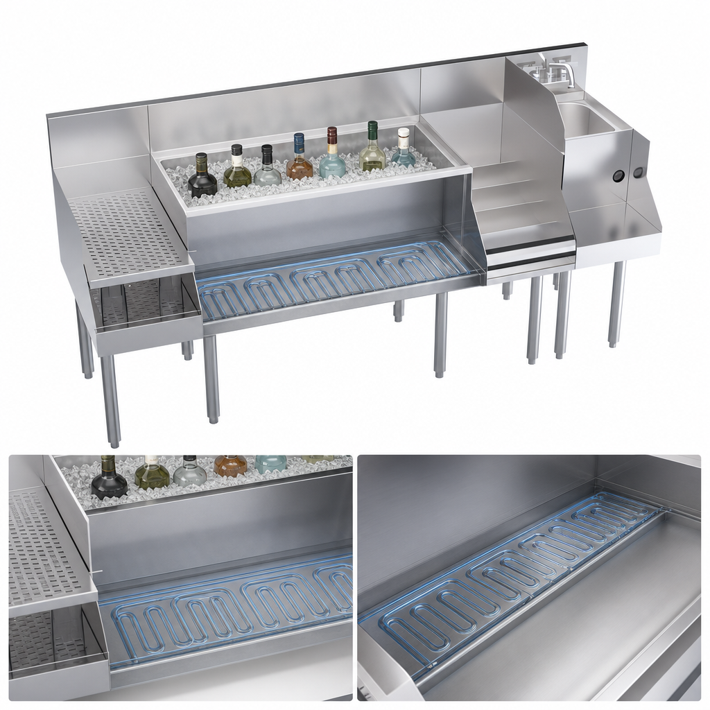 Built-In 10-Circuit Cold Plate