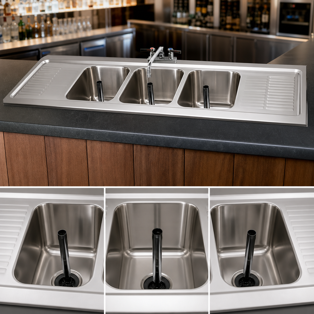 Three Sink Bowls