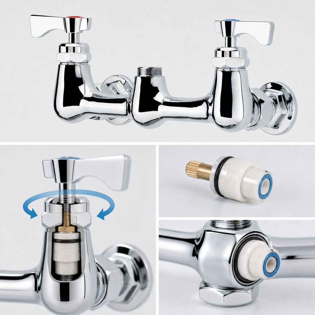Quarter-Turn Ceramic Cartridge Valve