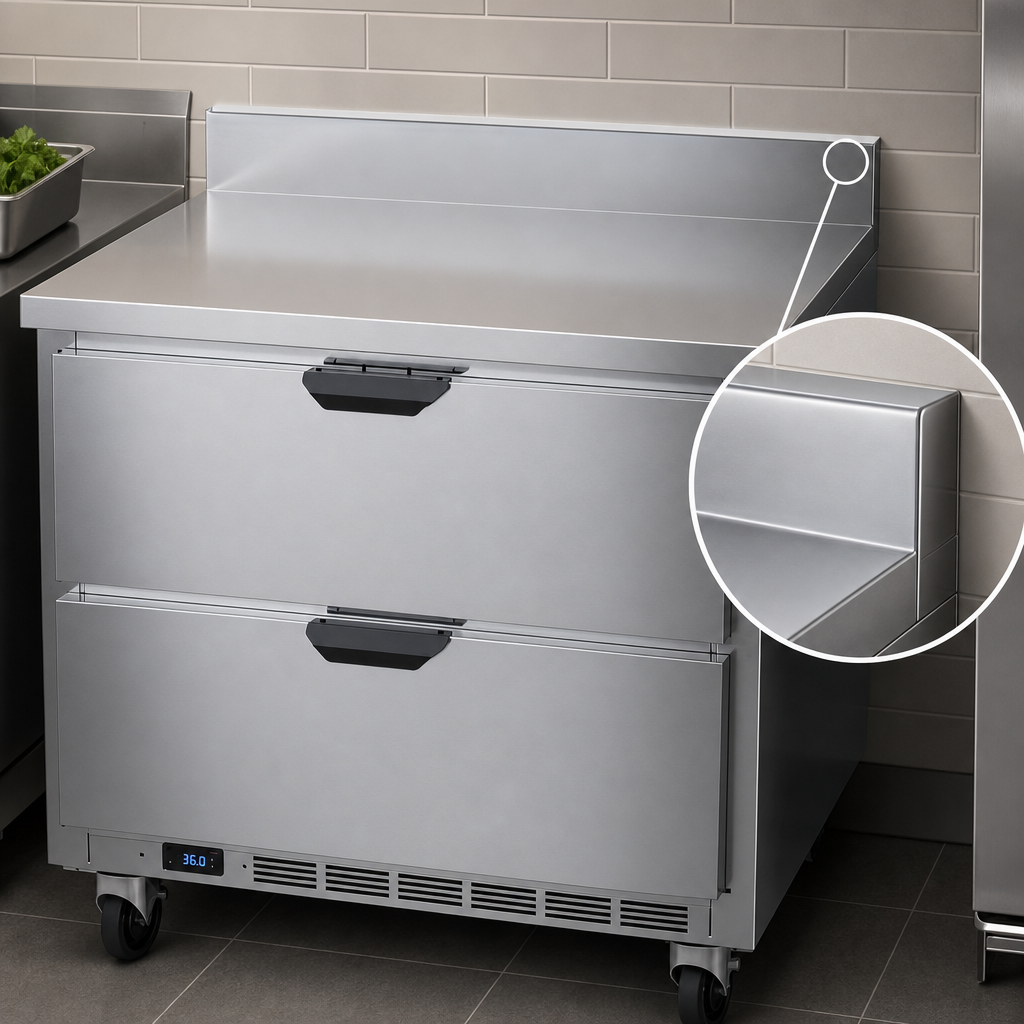 Foamed-In-Place Backsplash