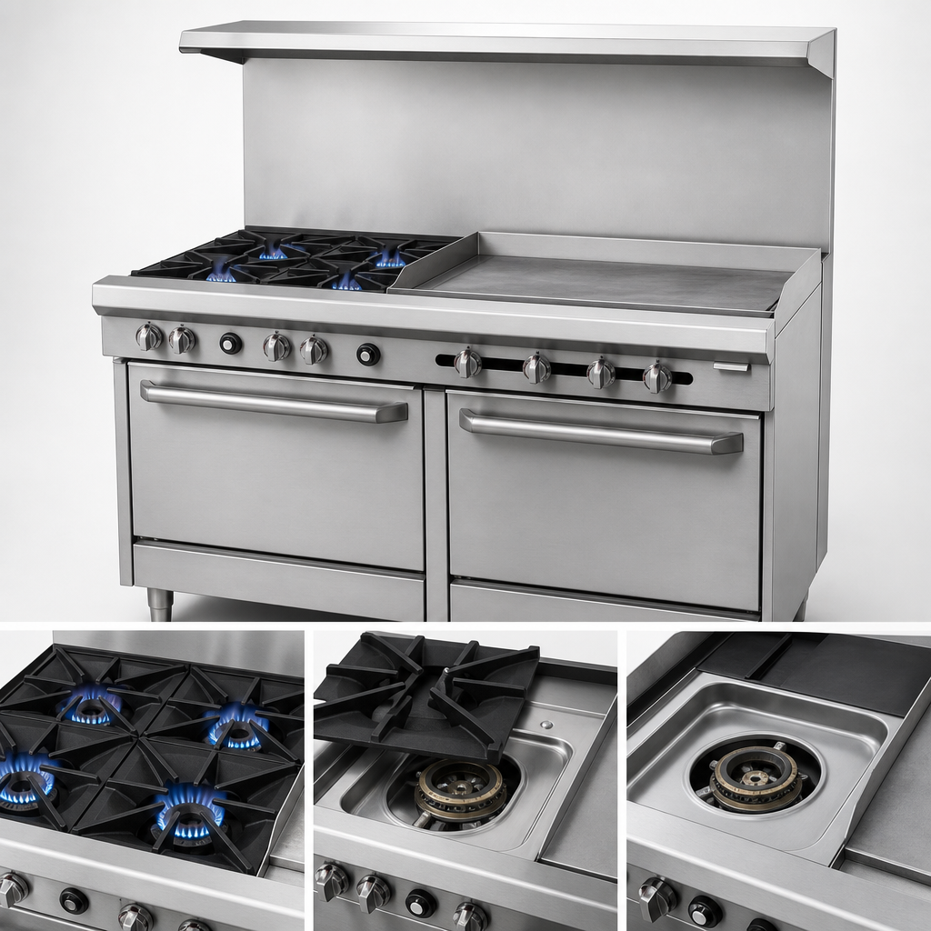 Two Open Burners