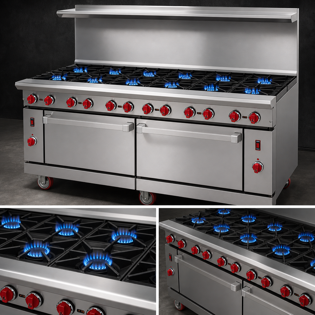 12 Open Burners