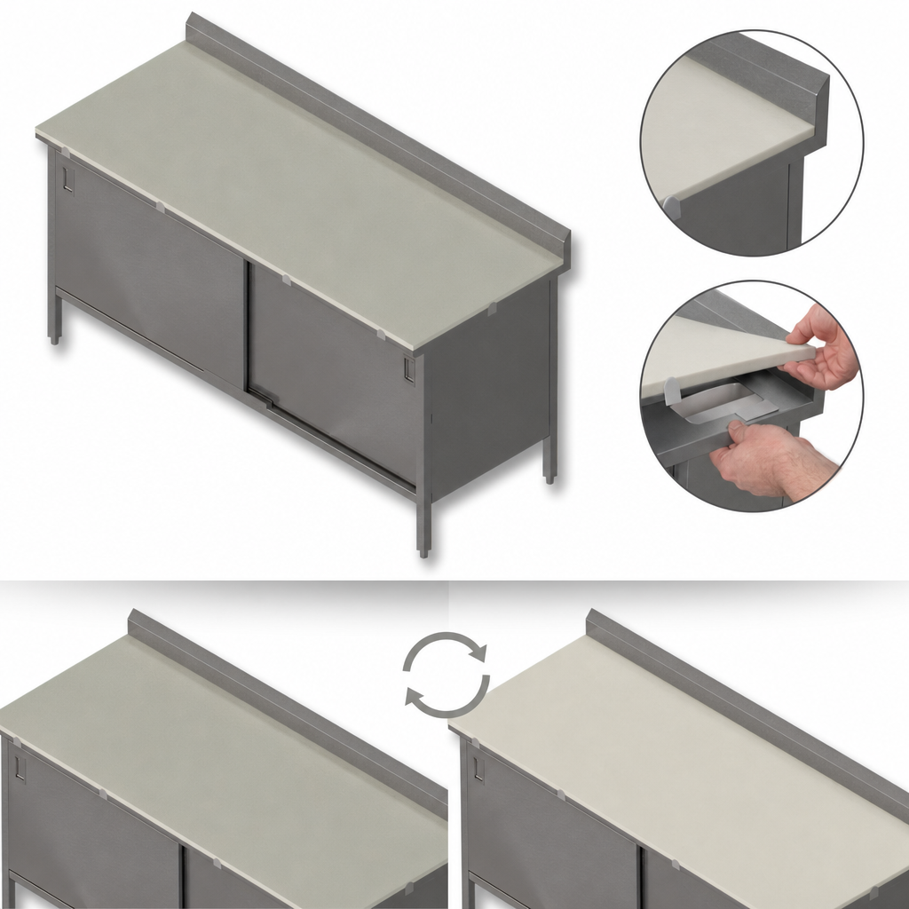 Reversible Poly Work Surface