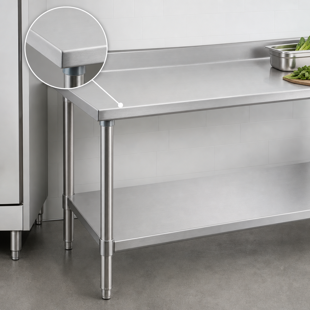 16-Gauge Stainless Steel Top