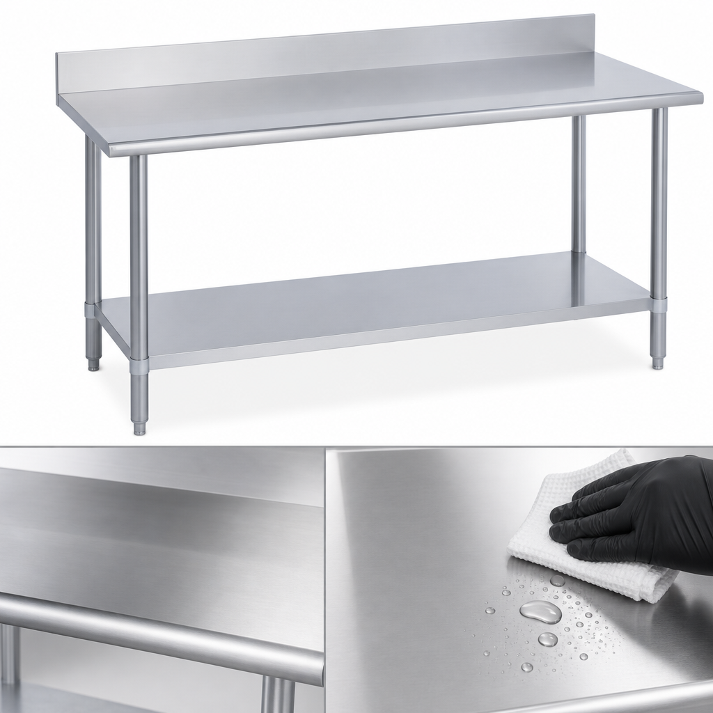 16-Gauge 400-Series Stainless Steel Top