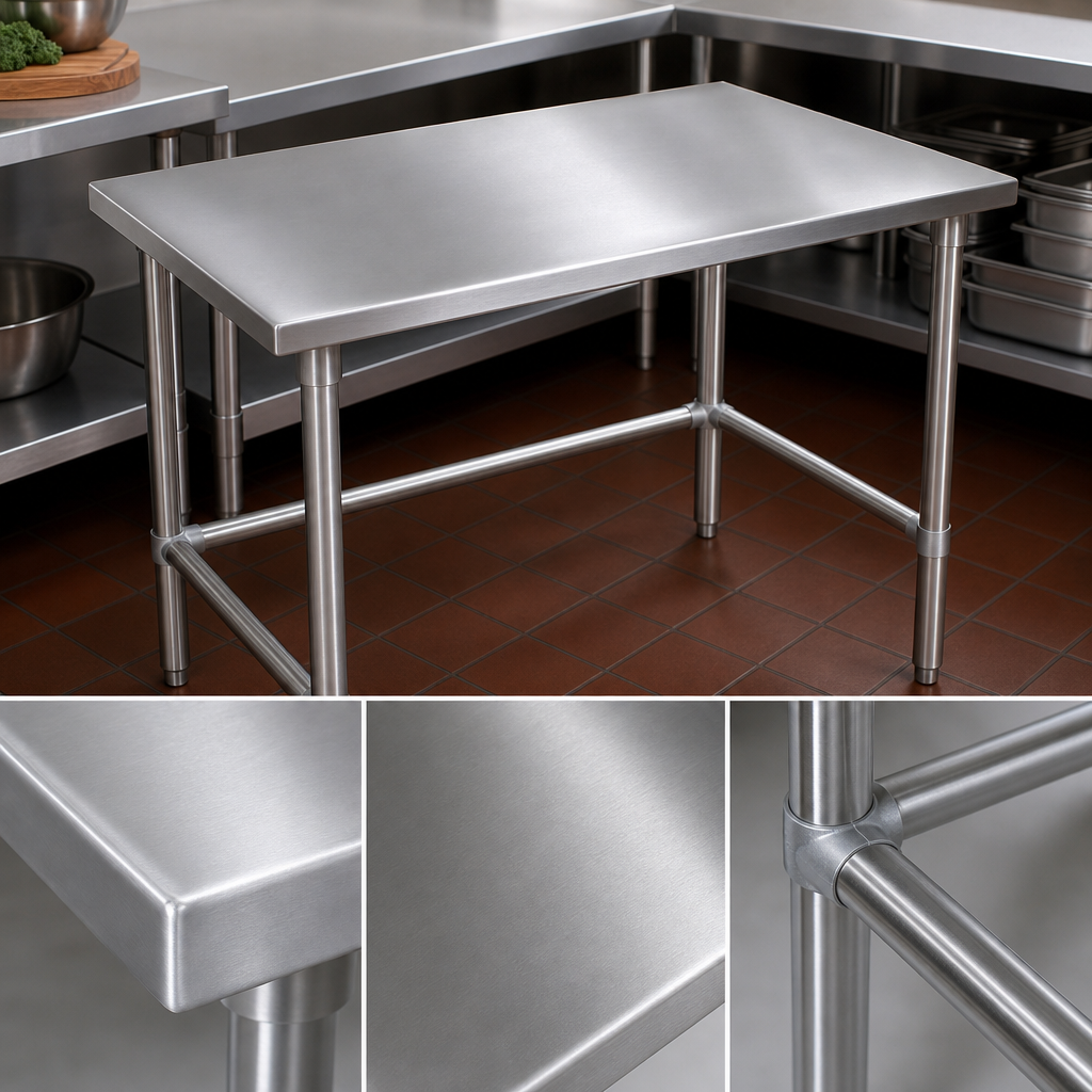 16-Gauge 300-Series Stainless Steel Top