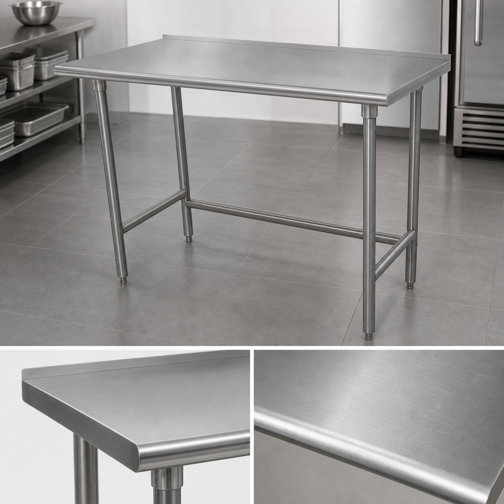 16-Gauge 304 Stainless Steel Top
