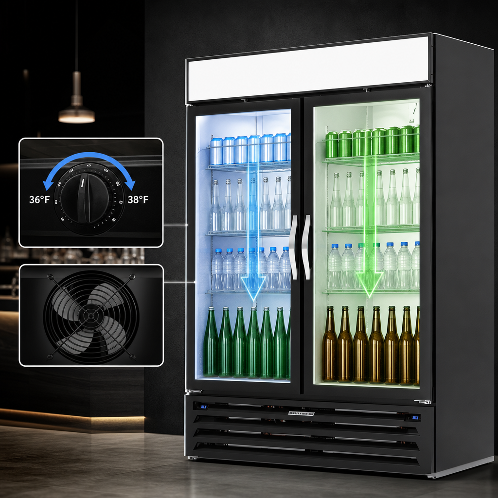 Dual-Temperature Display Cabinet