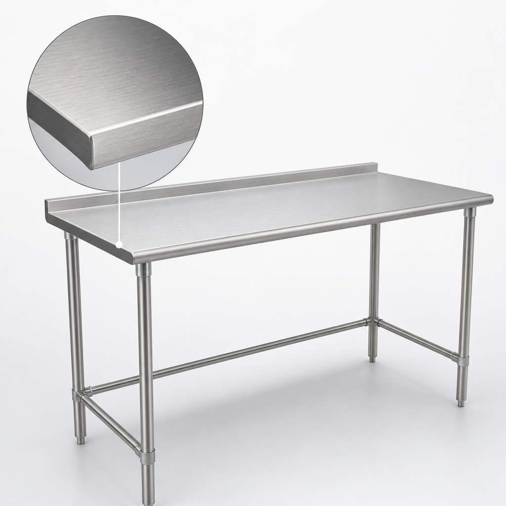 16-Gauge 300-Series Stainless Steel Top