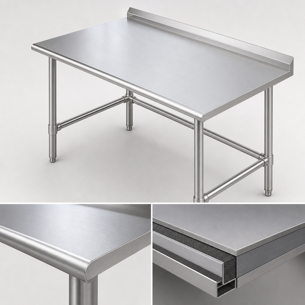 18/400 Stainless Steel Reinforced Top
