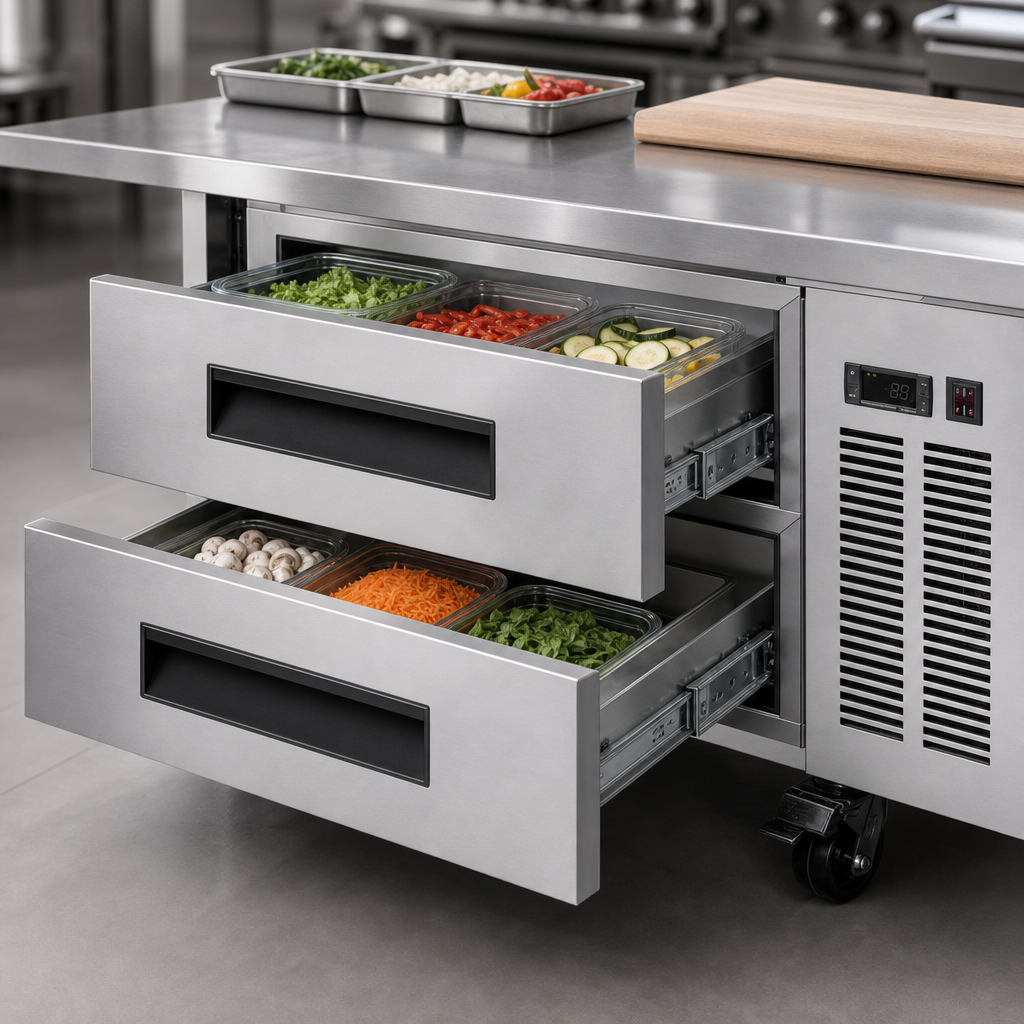 Two Refrigerated Drawers