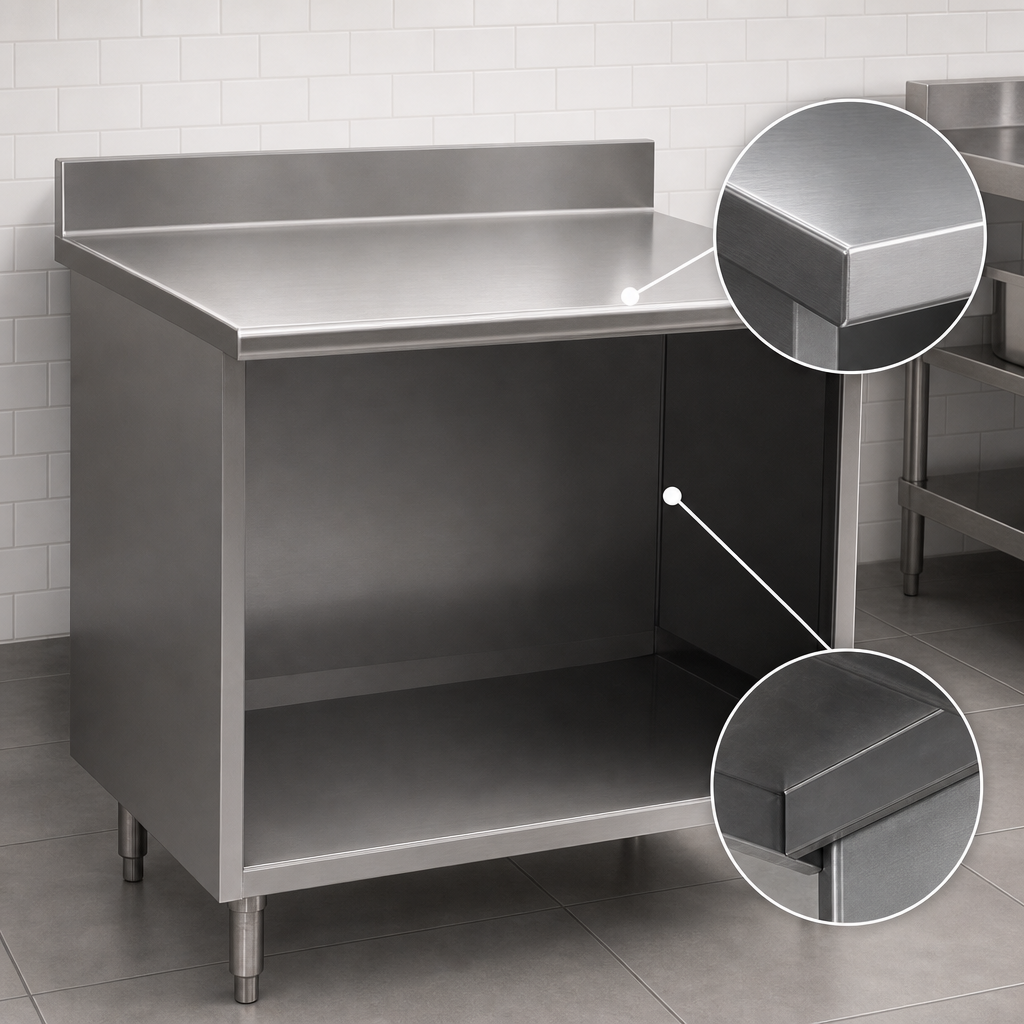 14-Gauge 304 Stainless Steel Top