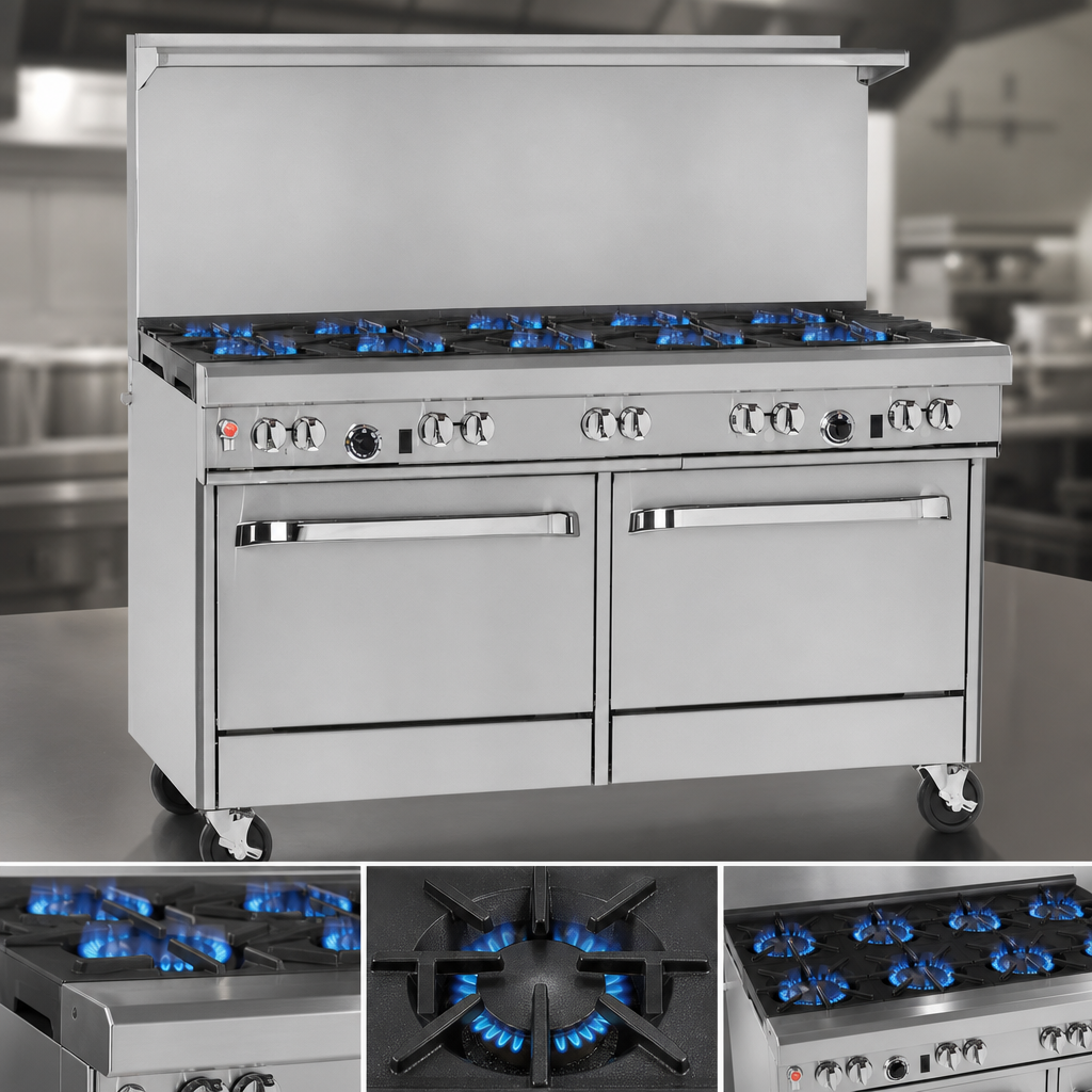 Eight Open Burners