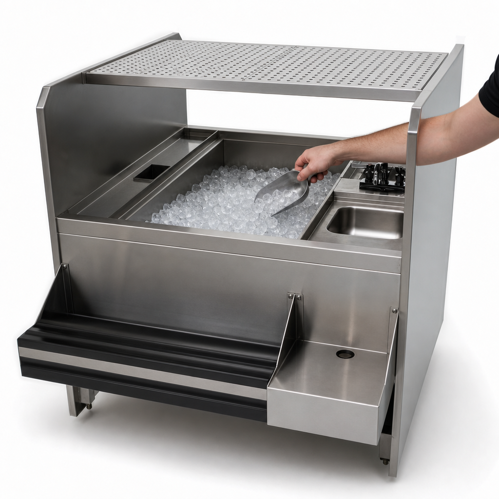 Pass-Thru Ice Bin