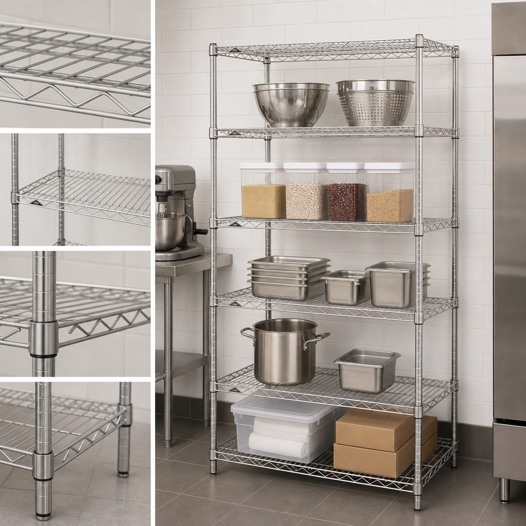 Five Wire Shelves
