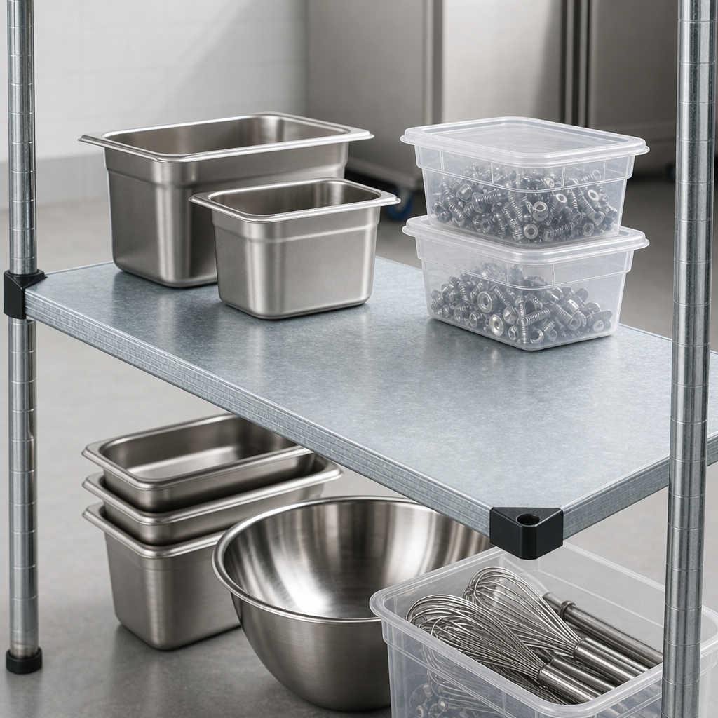 Solid Steel Shelf Surface