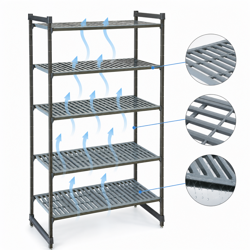 Vented Polypropylene Shelf Plates