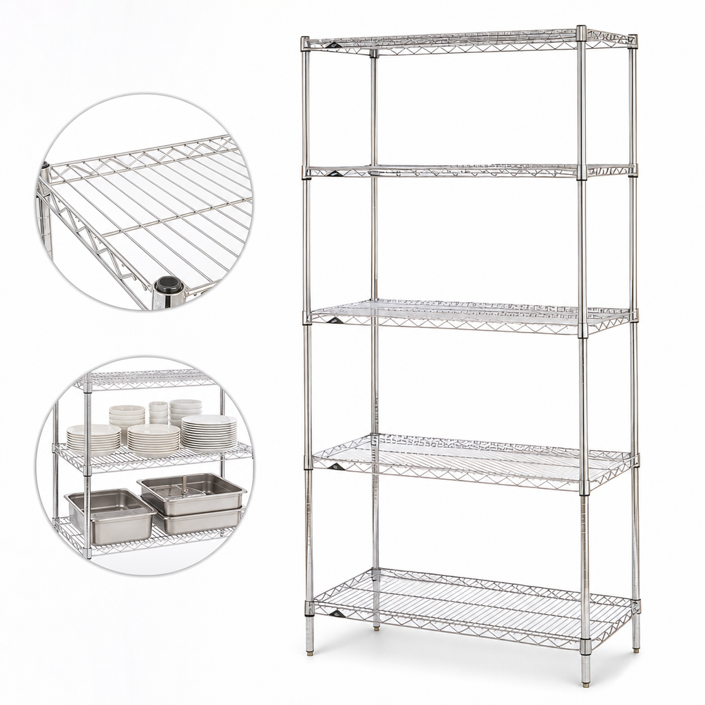 Five Wire Shelves