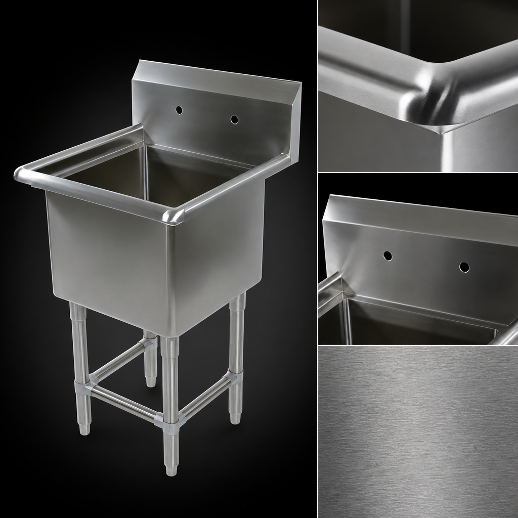 16-Gauge Type 300 Stainless Steel Construction