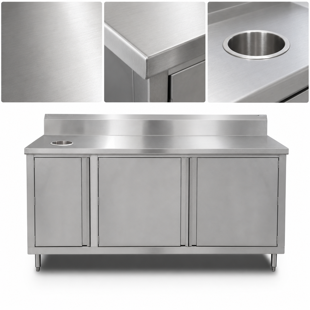14-Gauge Type 300 Stainless Steel Top