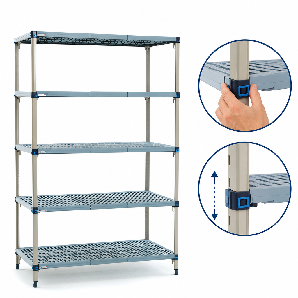Quick-Adjust Shelf Design