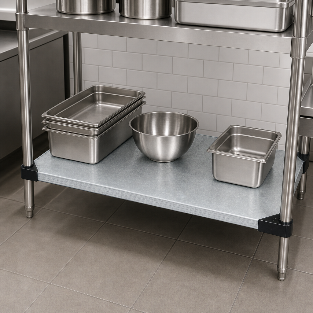 Solid Steel Shelf Design
