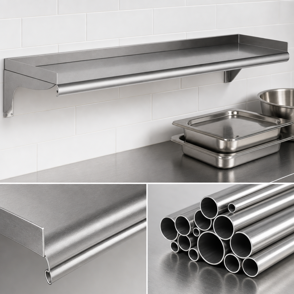 16-Gauge 304 Stainless Steel Construction