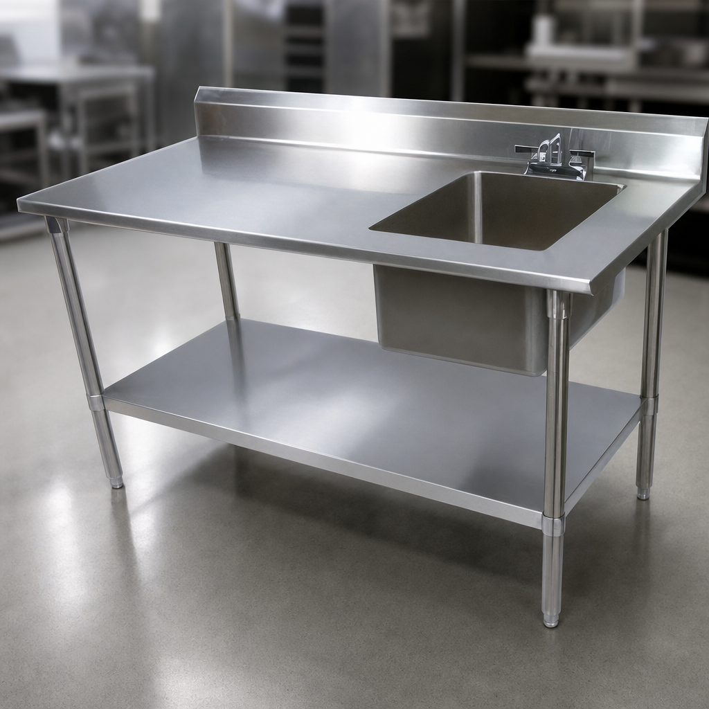 Right-Side Prep Sink