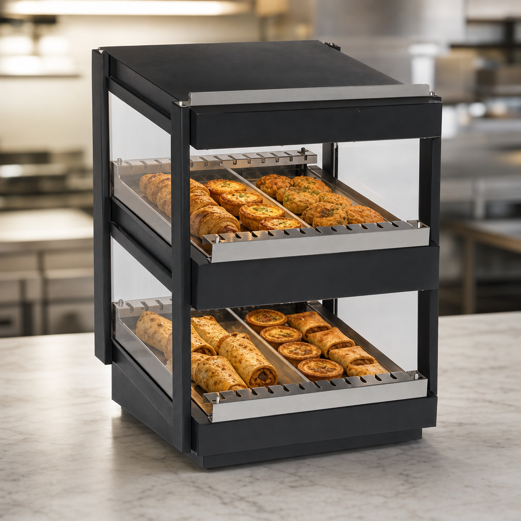 Dual Slanted Shelf Design