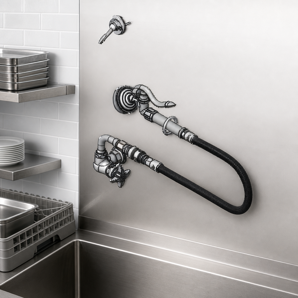 Wall-Mount Pre-Rinse Design