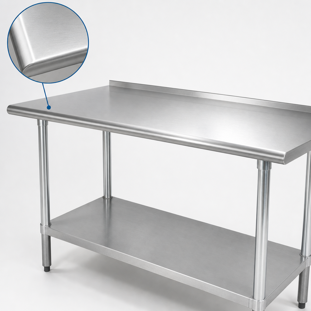 14-Gauge 304 Stainless Steel Top