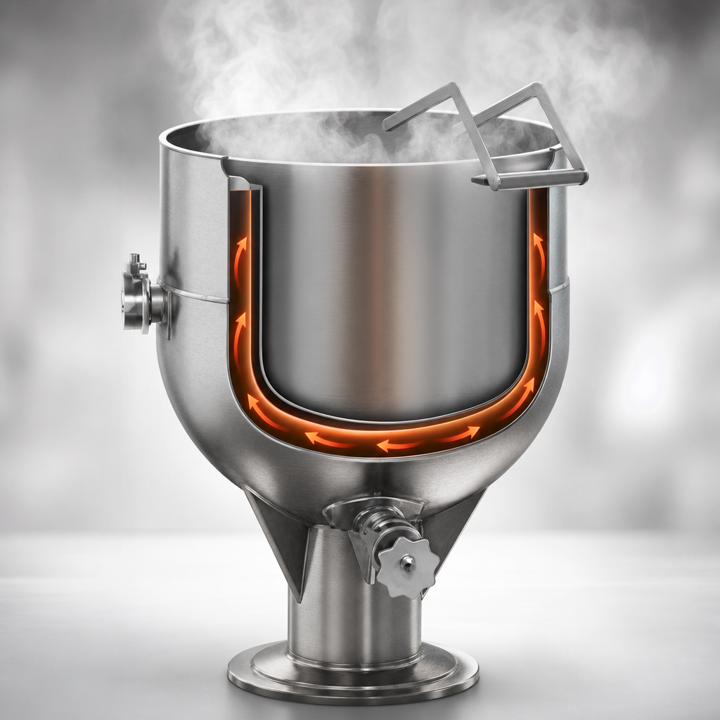 2/3 Jacketed Steam Heating