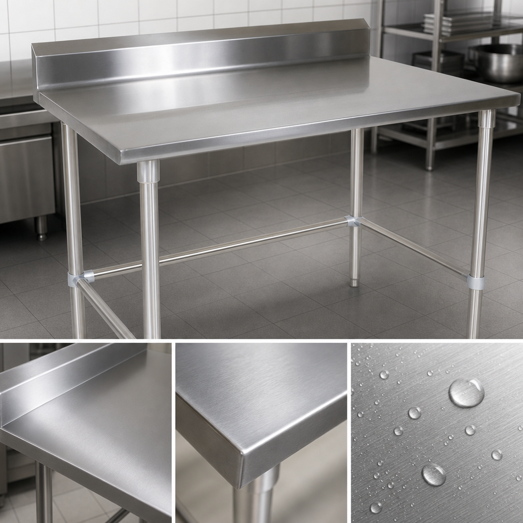 14-Gauge 300-Series Stainless Steel Top