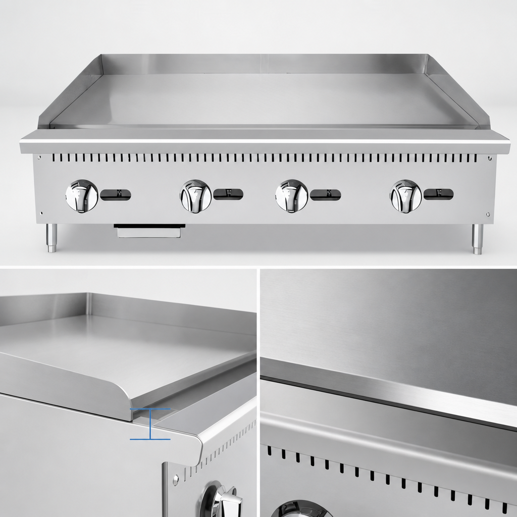 Heavy-Duty Steel Griddle Plate