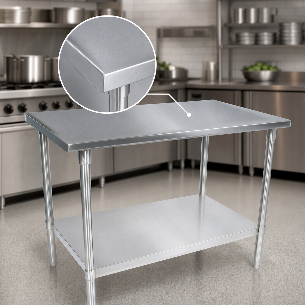 16-Gauge Stainless Steel Top