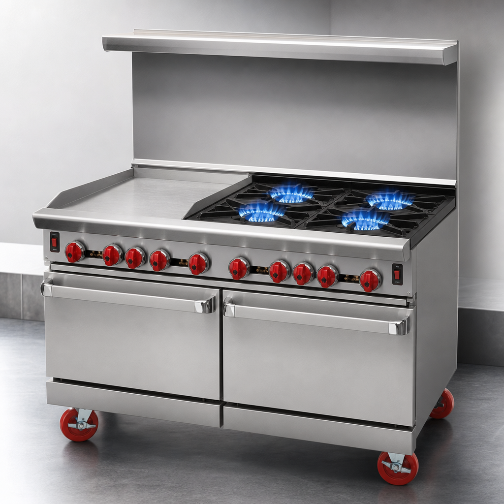 Four Open Burners