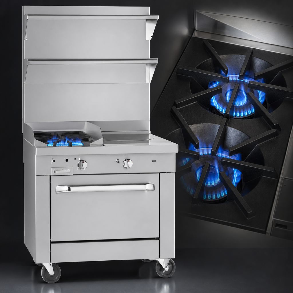 Two 35,000 BTU Open Burners