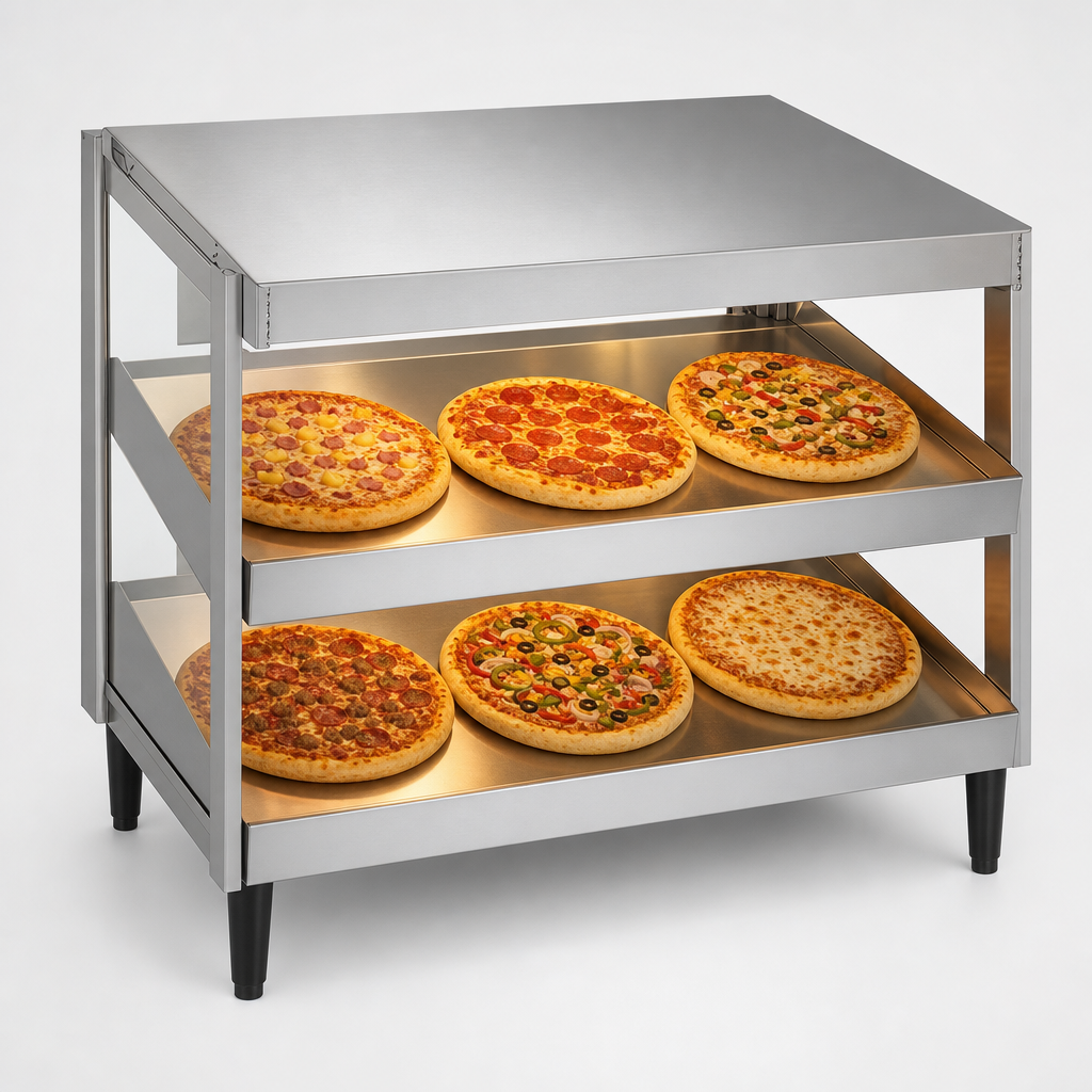 Double Slant Shelf Display